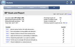 Built-in IEP Reporting